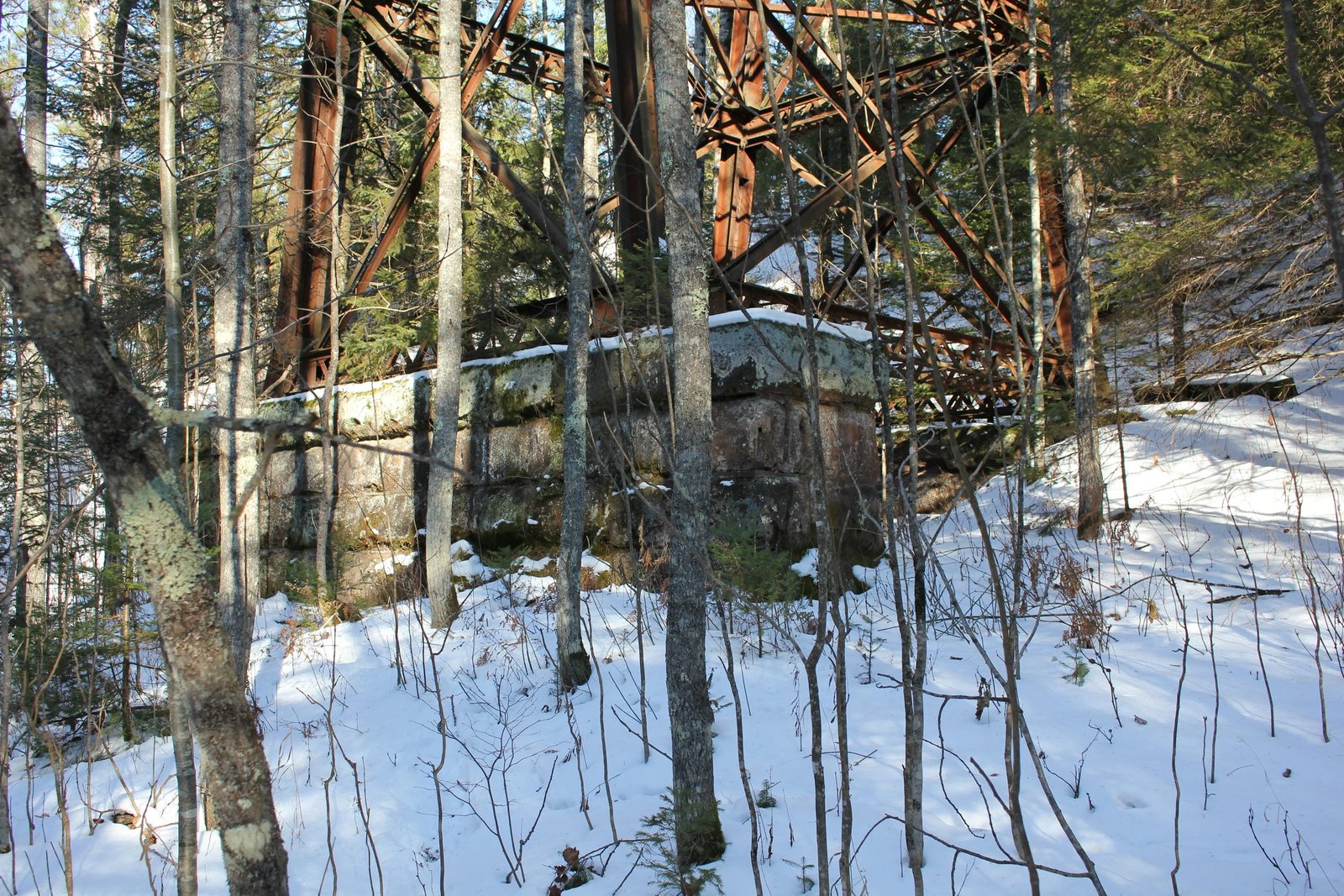 Footings, north tower